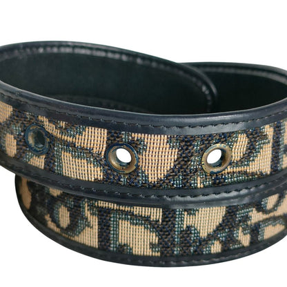 Dior Vintage Trotter Belt 70 Navy — view 4