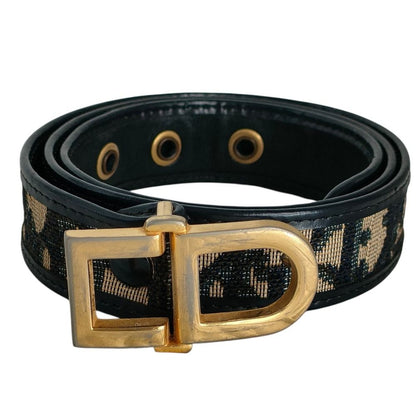 Dior Vintage Trotter Belt 70 Navy