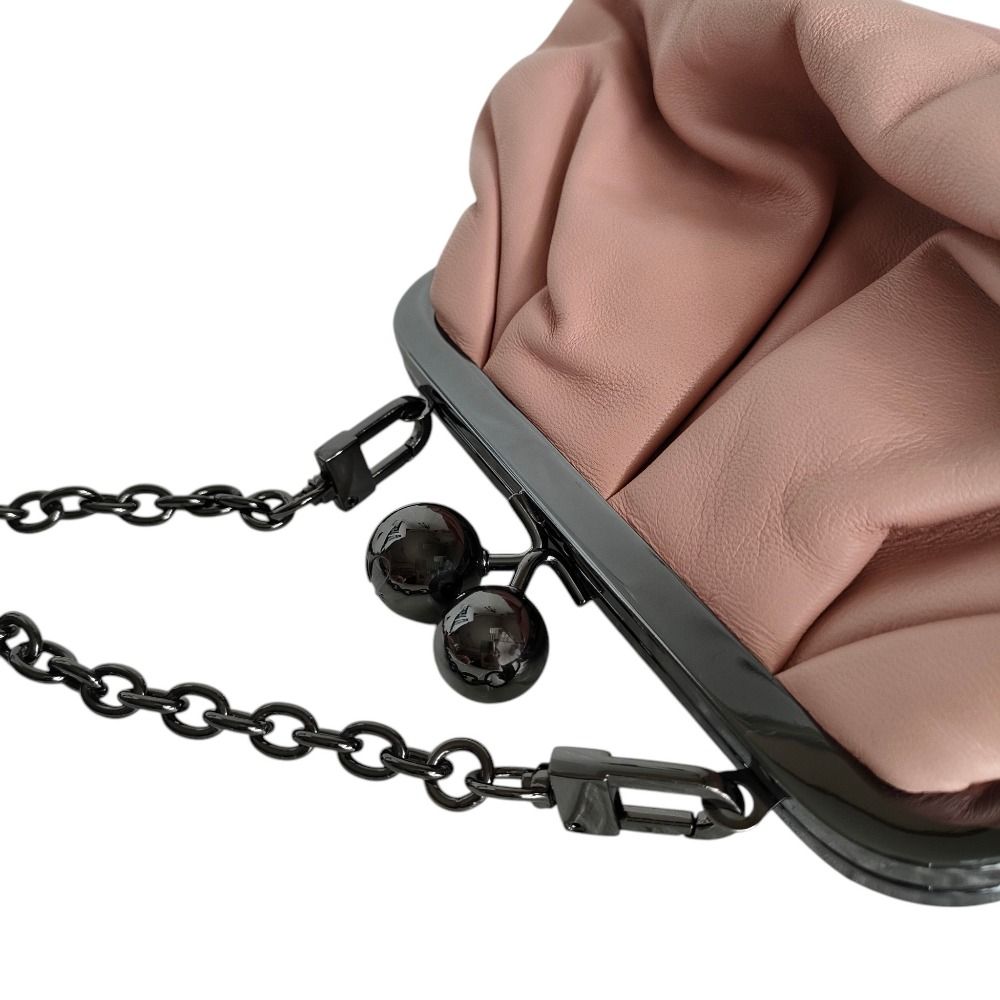 Max Mara Weekend Pasticcino Kiss Lock Chain Shoulder Pouch Pink — view 7