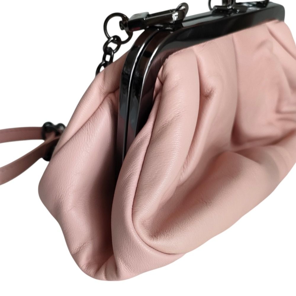 Max Mara Weekend Pasticcino Kiss Lock Chain Shoulder Pouch Pink — view 4