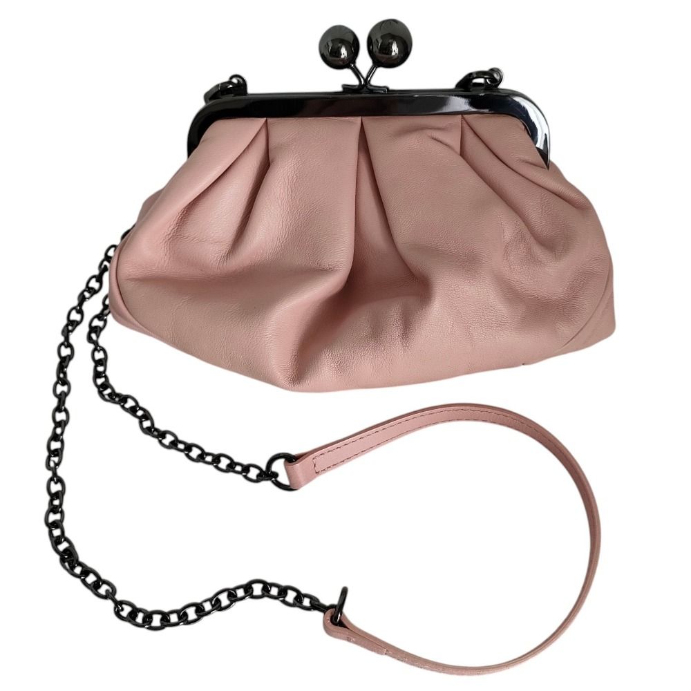 Max Mara Weekend Pasticcino Kiss Lock Chain Shoulder Pouch Pink