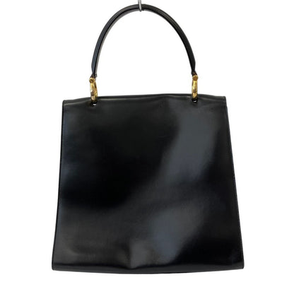 Celine Bit Leather Handbag Black Gold Colored — view 2