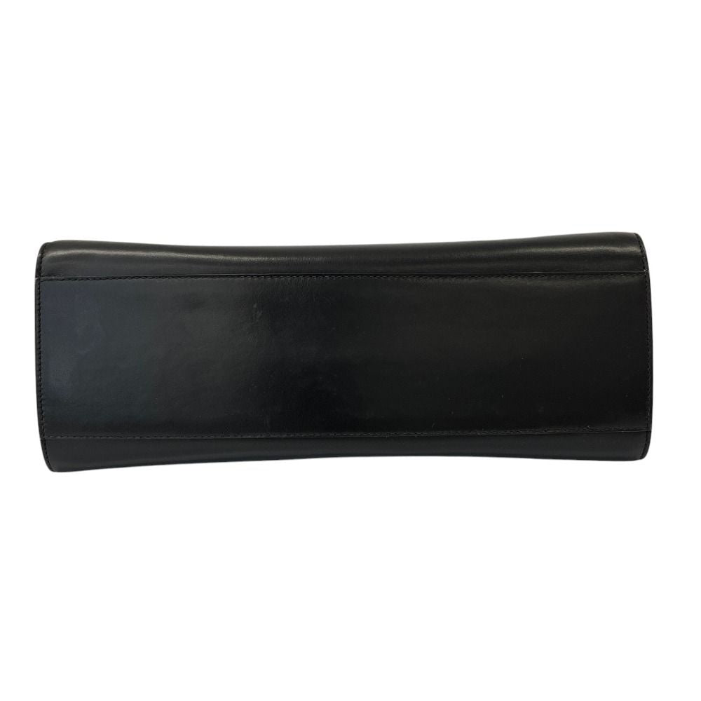 Celine Bit Leather Handbag Black Gold Colored — view 5