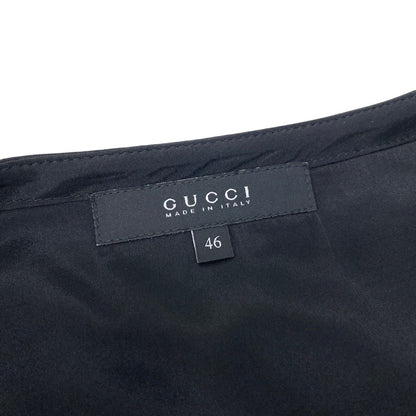 Gucci Studded Leather Belt Knee Length Skirt Stretch Black — view 8
