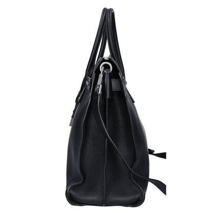 Saint Laurent Paris Grain Calfskin Sac de Jour Souple North South 2-Way Handbag — view 2