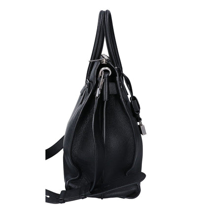 Saint Laurent Paris Grain Calfskin Sac de Jour Souple North South 2-Way Handbag — view 4