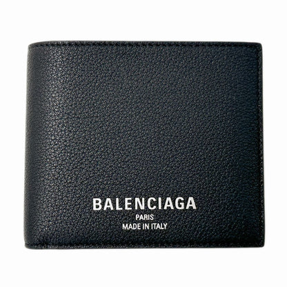 Balenciaga Wallet Bifold Leather Black Logo