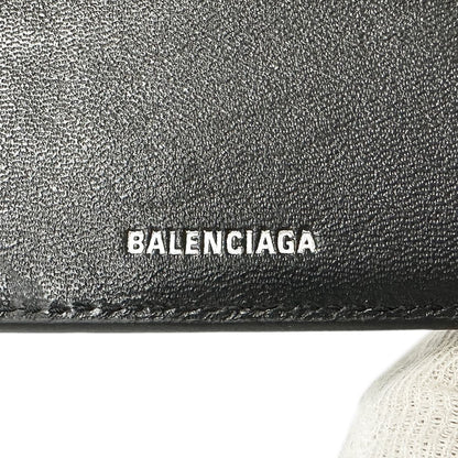 Balenciaga Wallet Bifold Leather Black Logo — view 5