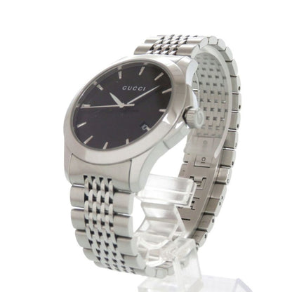 Gucci G-Timeless 126.4 SS Black Silver Quartz Watch Dial — view 5