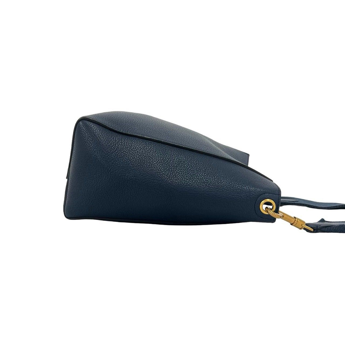 Celine Sangles Bucket Small Leather Shoulder Bag Cross Navy — view 6