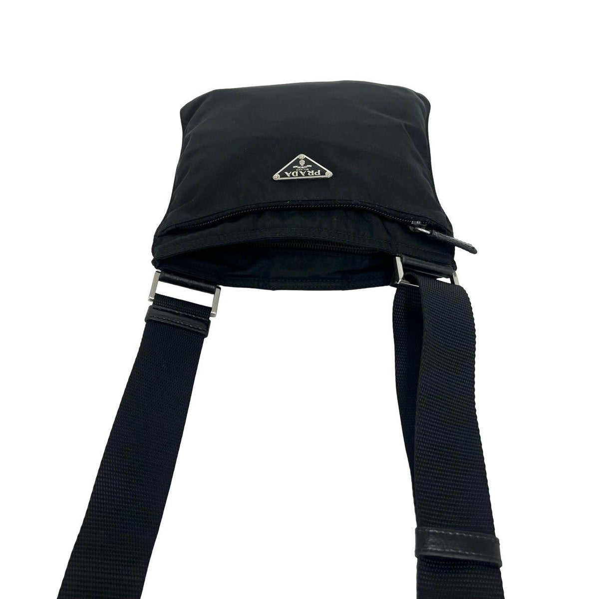 Prada Tessuto Pocono Nylon Shoulder Bag Crossbody Black — view 4