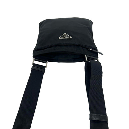 Prada Tessuto Pocono Nylon Shoulder Bag Crossbody Black — view 4