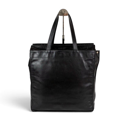 Loewe Anagram Logo Tote Bag Black Leather Padlock — view 2