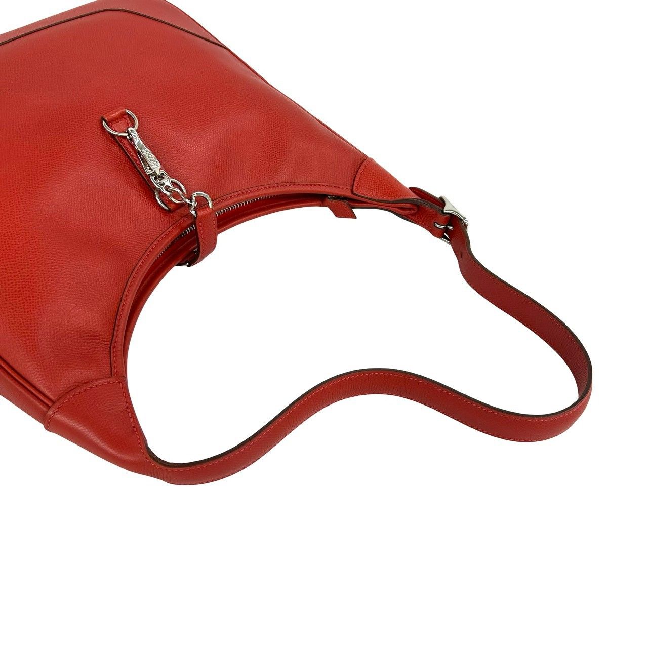 Hermes Trim 31 Veau Epsom Cicada Shoulder Bag Rouge — view 4