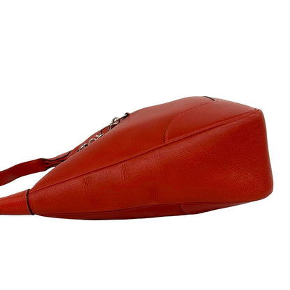 Hermes Trim 31 Veau Epsom Cicada Shoulder Bag Rouge — view 5