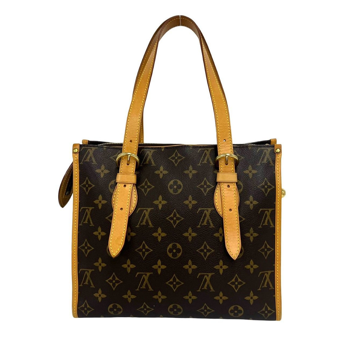 Louis Vuitton Popincourt Monogram Leather Shoulder Bag Tote Brown — view 3