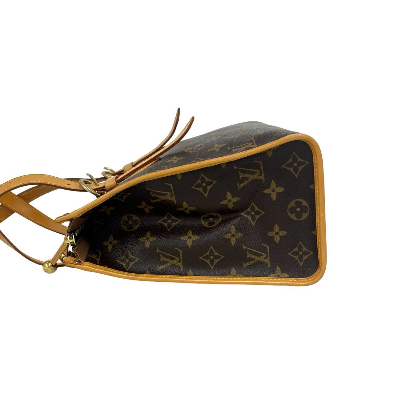 Louis Vuitton Popincourt Monogram Leather Shoulder Bag Tote Brown — view 5