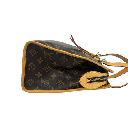 Louis Vuitton Popincourt Monogram Leather Shoulder Bag Tote Brown — view 6