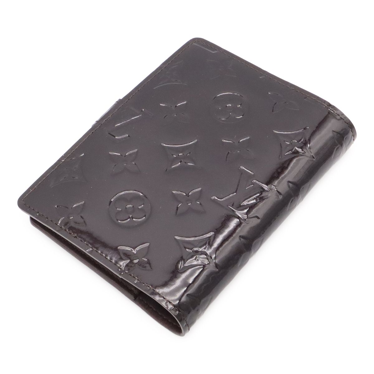 Louis Vuitton Monogram Vernis Agenda PM Notebook Cover Planner Enamel Calfskin — view 2