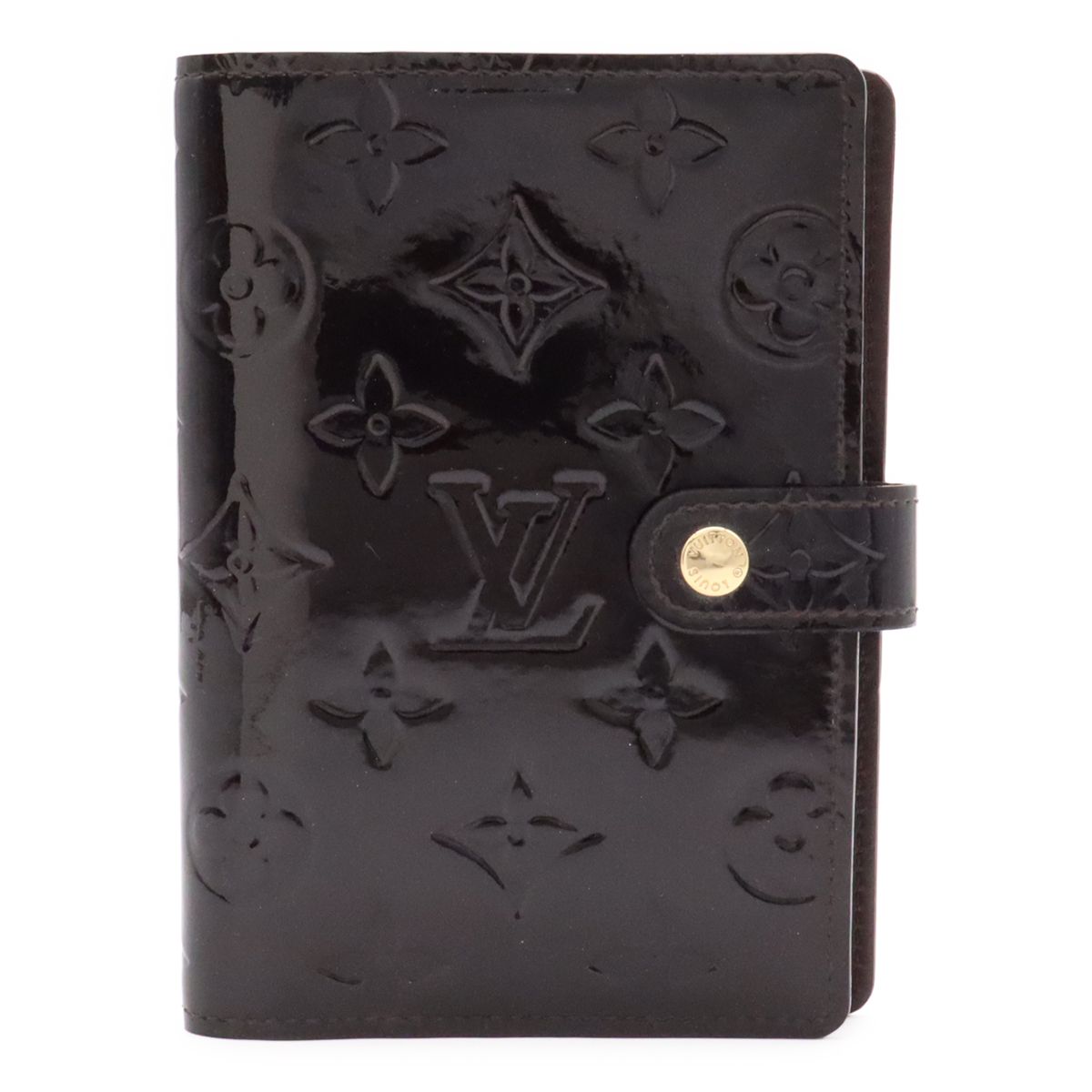 Louis Vuitton Monogram Vernis Agenda PM Notebook Cover Planner Enamel Calfskin