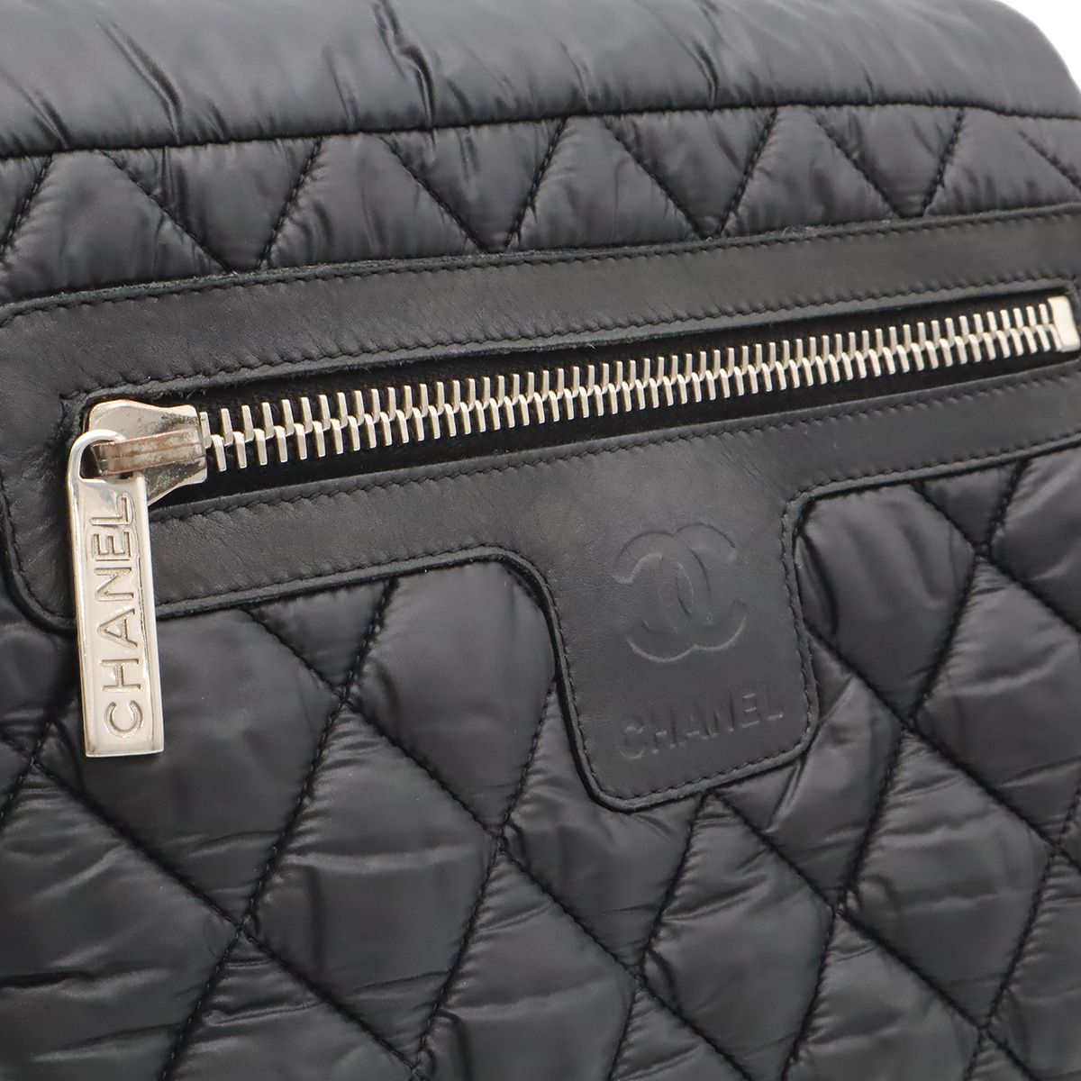Chanel Coco Cocoon Quilted Small Messenger Shoulder Bag Crossbody Nylon Leather — view 6