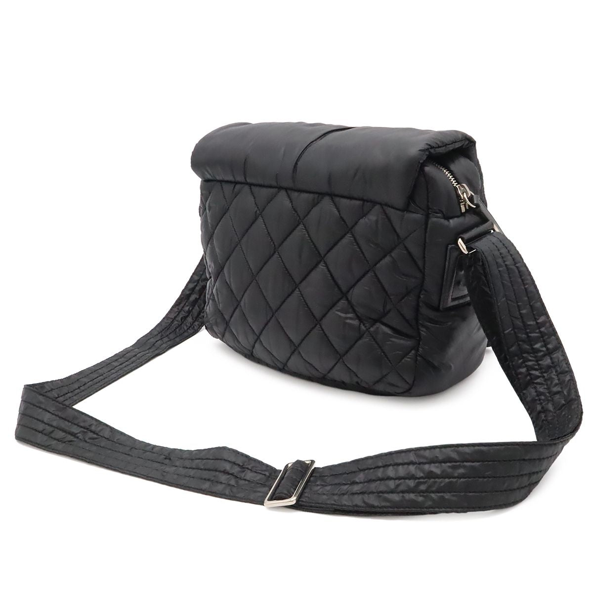Chanel Coco Cocoon Quilted Small Messenger Shoulder Bag Crossbody Nylon Leather — view 2