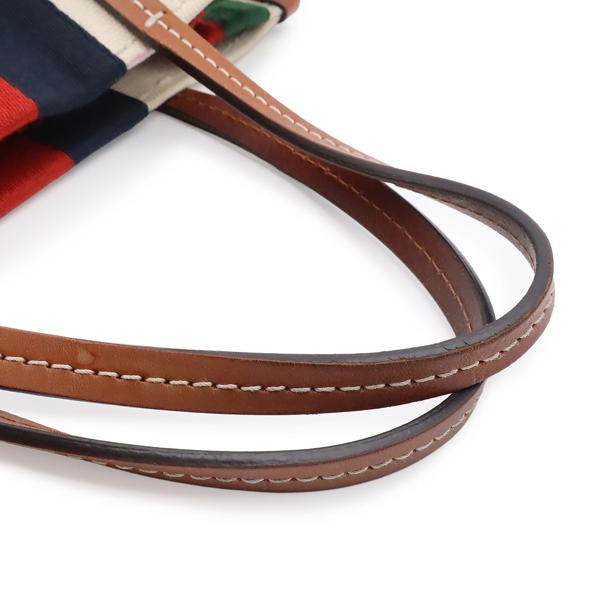 Gucci Interlocking G Web Stripe Tote 2-Way Shoulder Bag Crossbody Canvas — view 4