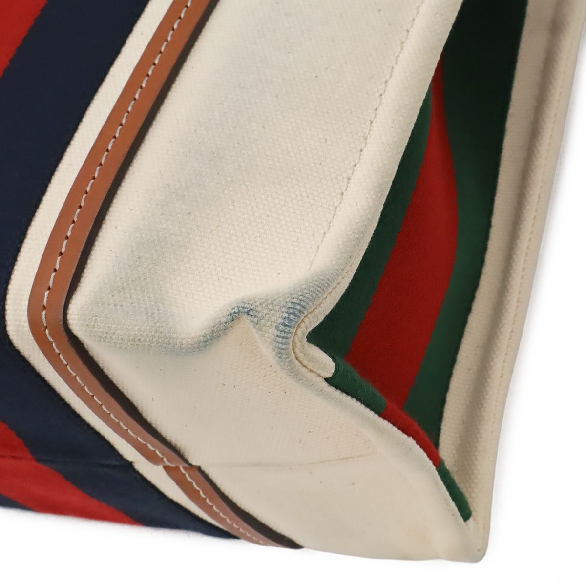 Gucci Interlocking G Web Stripe Tote 2-Way Shoulder Bag Crossbody Canvas — view 3
