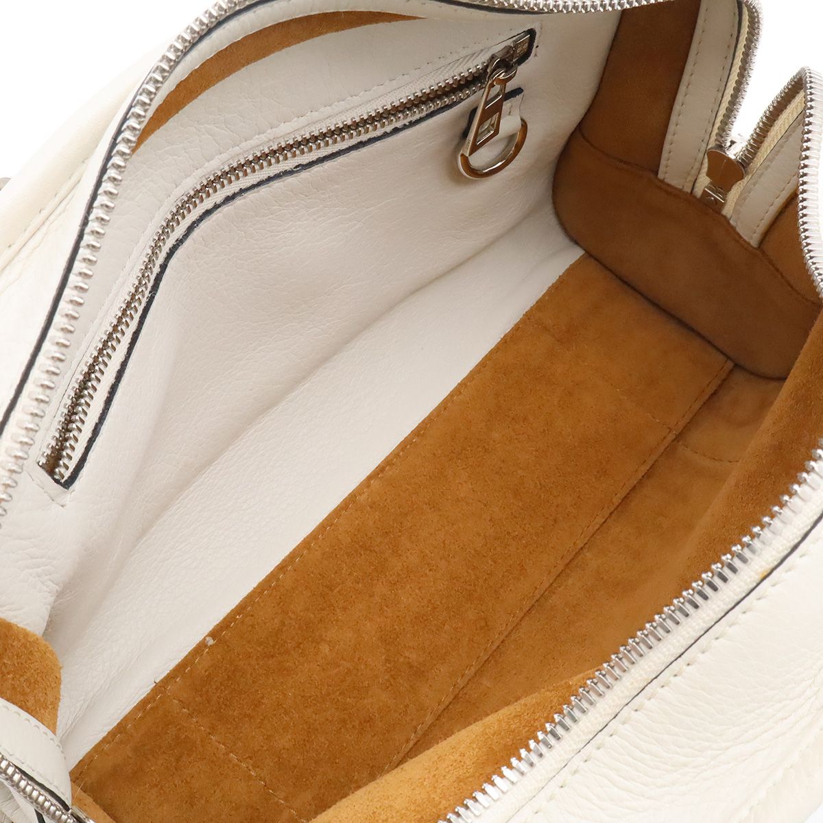 Loewe Amazona 23 Anagram Mini Boston 2-Way Shoulder Bag Crossbody Leather White — view 6