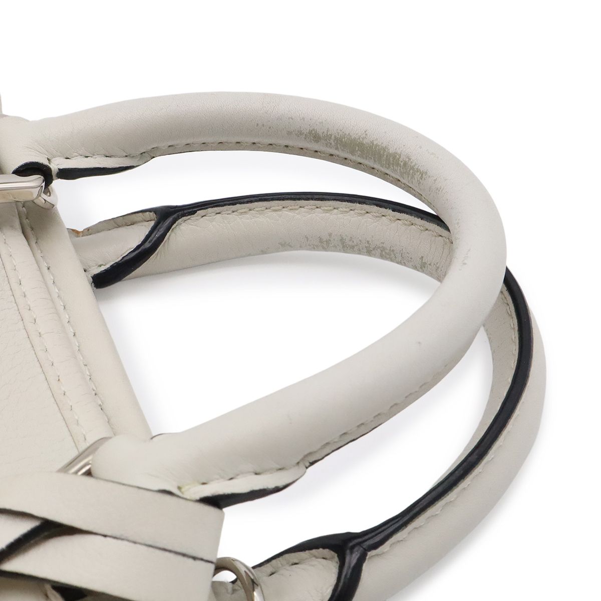 Loewe Amazona 23 Anagram Mini Boston 2-Way Shoulder Bag Crossbody Leather White — view 4