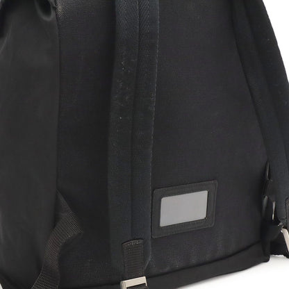 Prada Triangle Logo Backpack Nylon Nero Black Silver — view 4