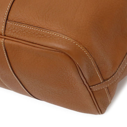 Hermes Garden Party PM Tote Negonda Leather Camel Light Brown Silver — view 3