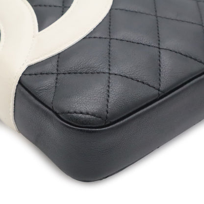 Chanel Cambon Line CC Logo Medium Pochette Shoulder Bag Crossbody Soft Calfskin — view 3