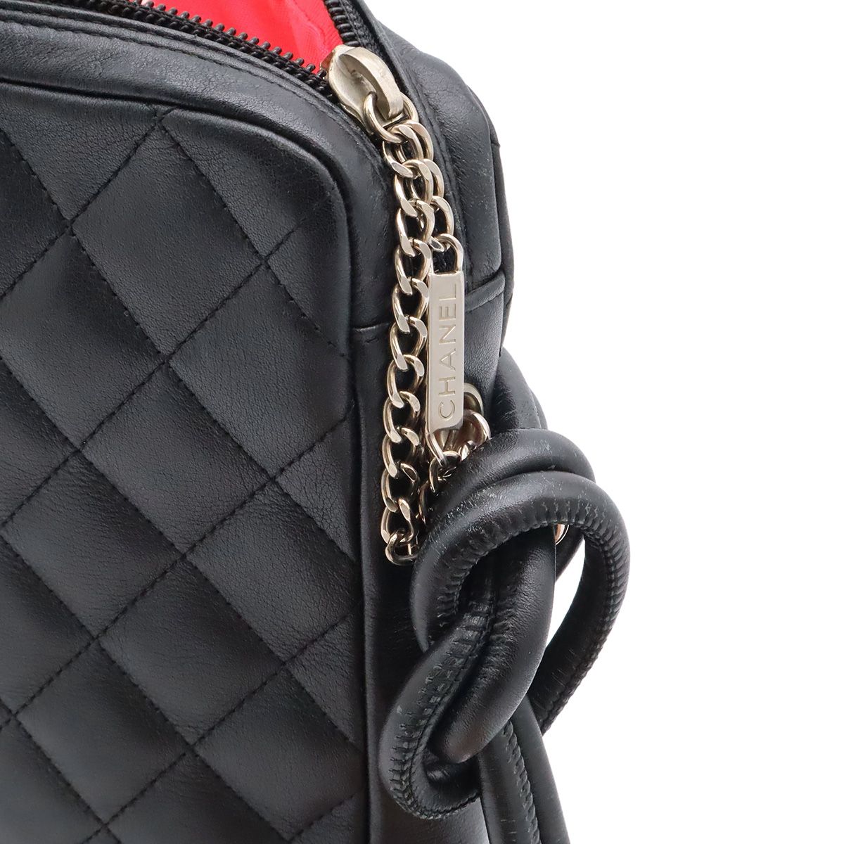 Chanel Cambon Line CC Logo Medium Pochette Shoulder Bag Crossbody Soft Calfskin — view 5