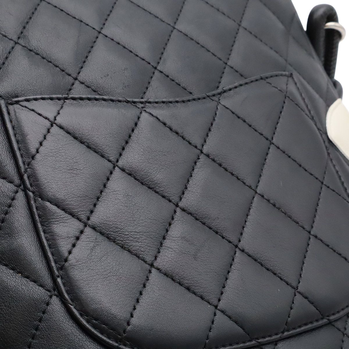 Chanel Cambon Line CC Logo Medium Pochette Shoulder Bag Crossbody Soft Calfskin — view 8