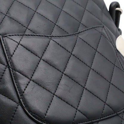 Chanel Cambon Line CC Logo Medium Pochette Shoulder Bag Crossbody Soft Calfskin — view 8
