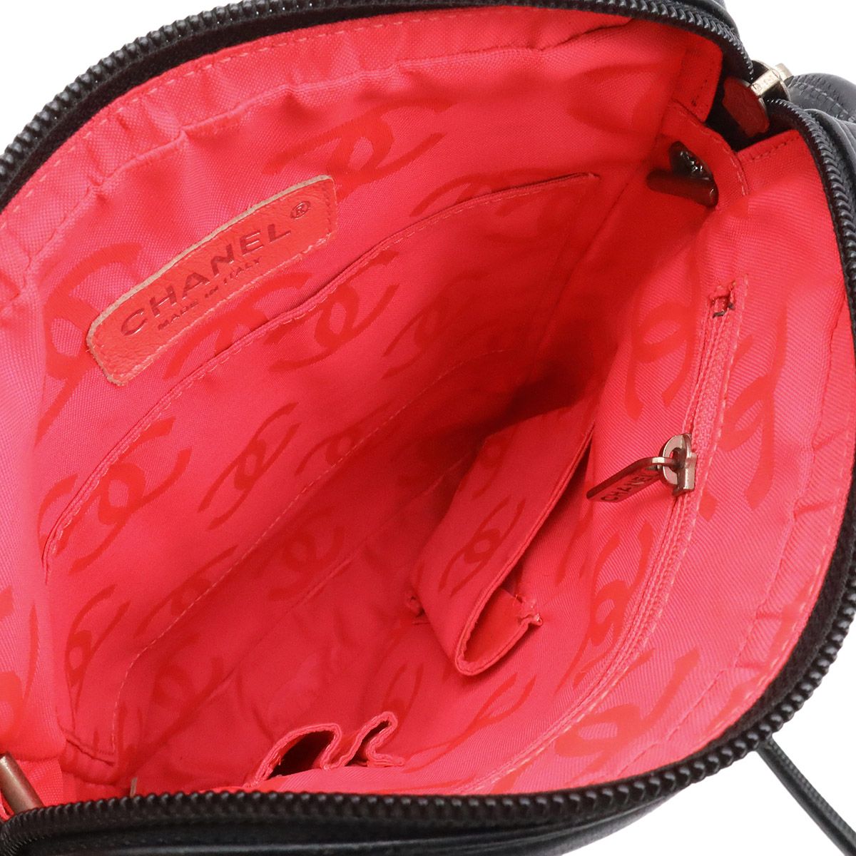 Chanel Cambon Line CC Logo Medium Pochette Shoulder Bag Crossbody Soft Calfskin — view 6