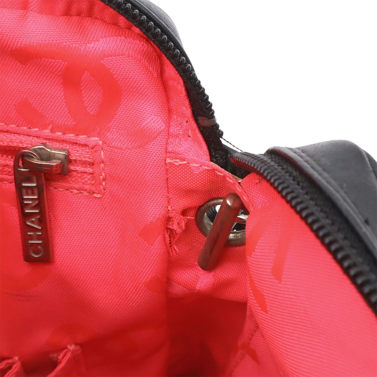 Chanel Cambon Line CC Logo Medium Pochette Shoulder Bag Crossbody Soft Calfskin — view 7