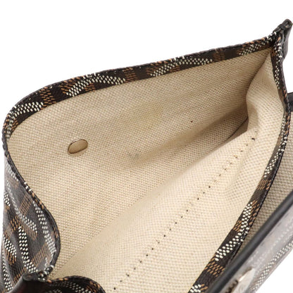 Goyard Saint Louis PM Tote Shoulder Bag Leather Black White — view 8