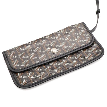 Goyard Saint Louis PM Tote Shoulder Bag Leather Black White — view 7