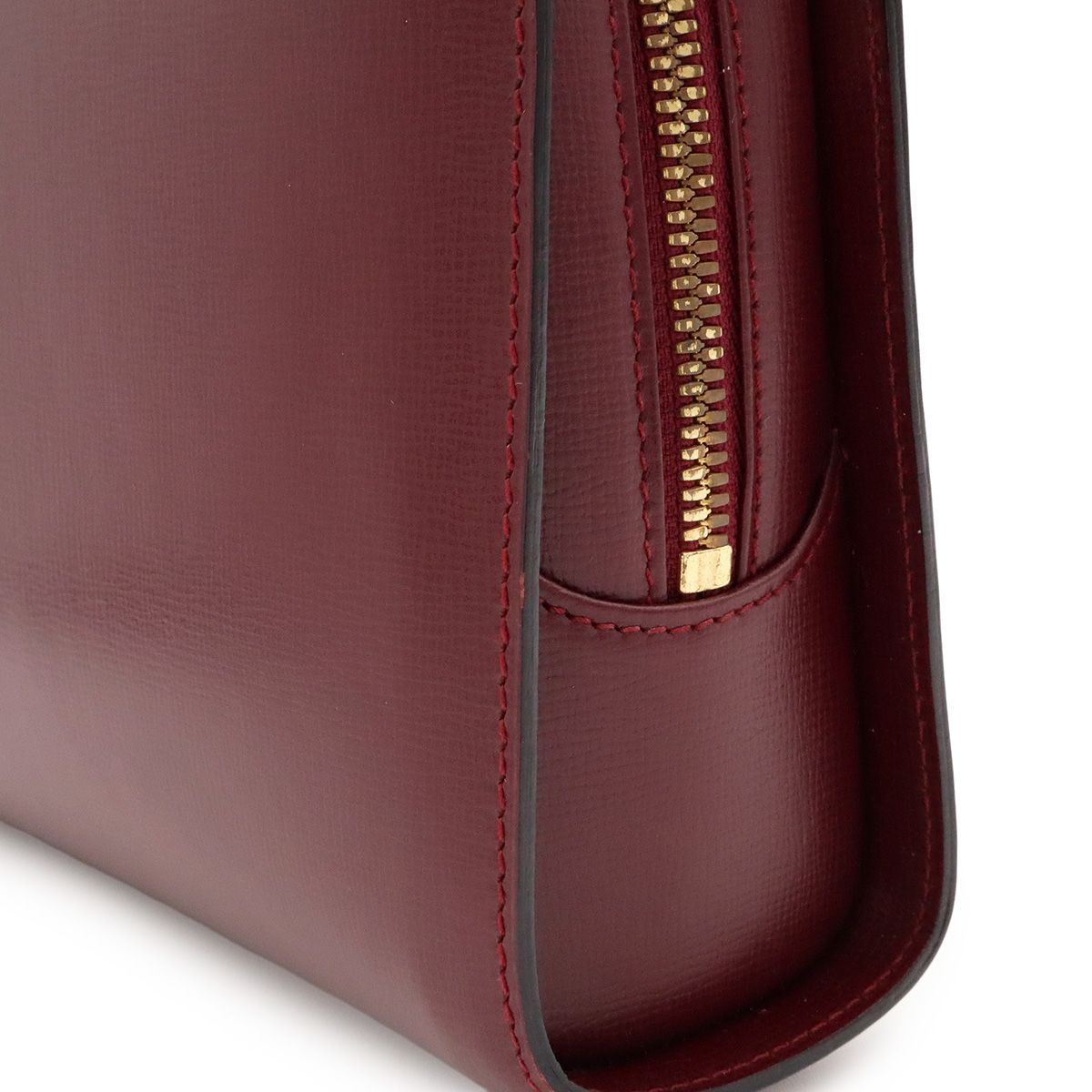 Cartier Must Line Clutch Leather Bordeaux Red Gold — view 6