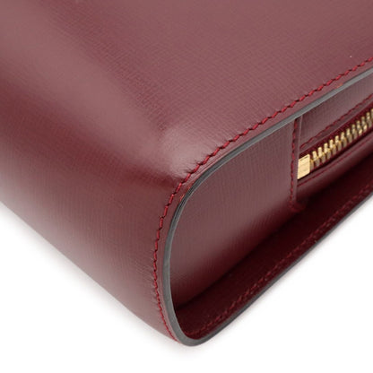 Cartier Must Line Clutch Leather Bordeaux Red Gold — view 3