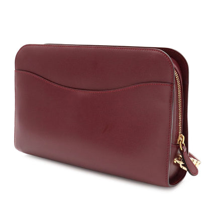 Cartier Must Line Clutch Leather Bordeaux Red Gold — view 2