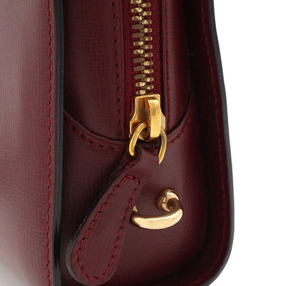 Cartier Must Line Clutch Leather Bordeaux Red Gold — view 5