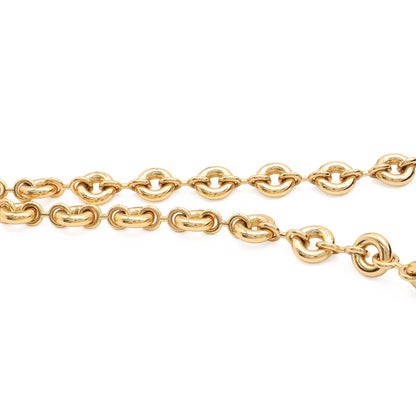Loewe Flamenco Anagram Donut Chain Shoulder Bag Nappa Leather Black Gold — view 4