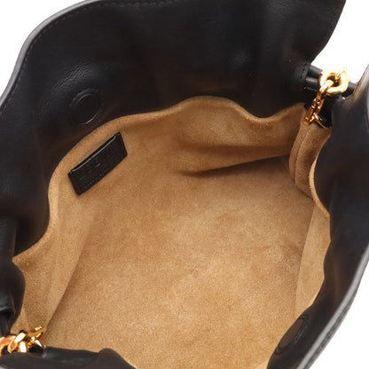 Loewe Flamenco Anagram Donut Chain Shoulder Bag Nappa Leather Black Gold — view 7