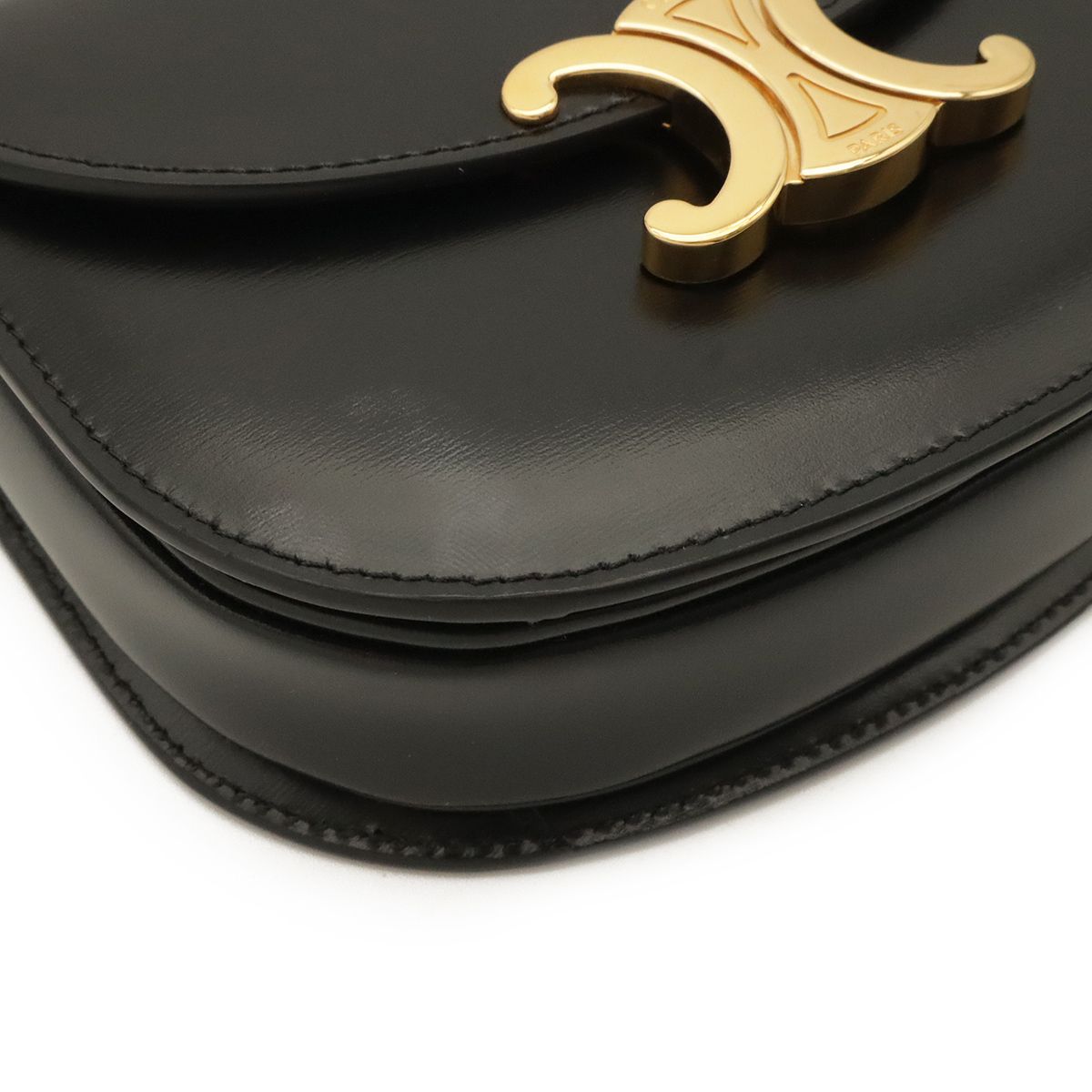 Celine Triomphe Mini Besace Clair Shoulder Bag Pochette Crossbody Calfskin — view 3