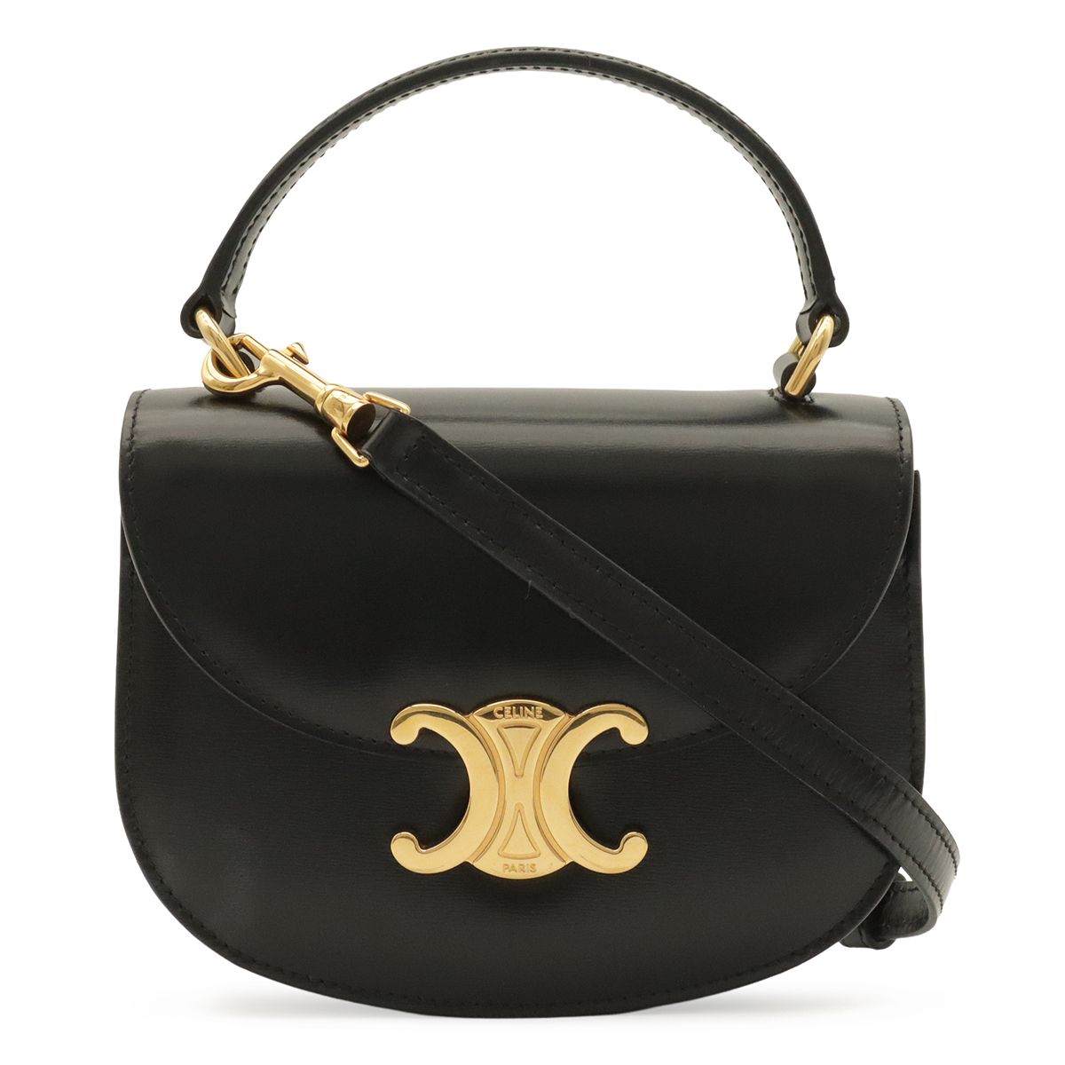 Celine Triomphe Mini Besace Clair Shoulder Bag Pochette Crossbody Calfskin