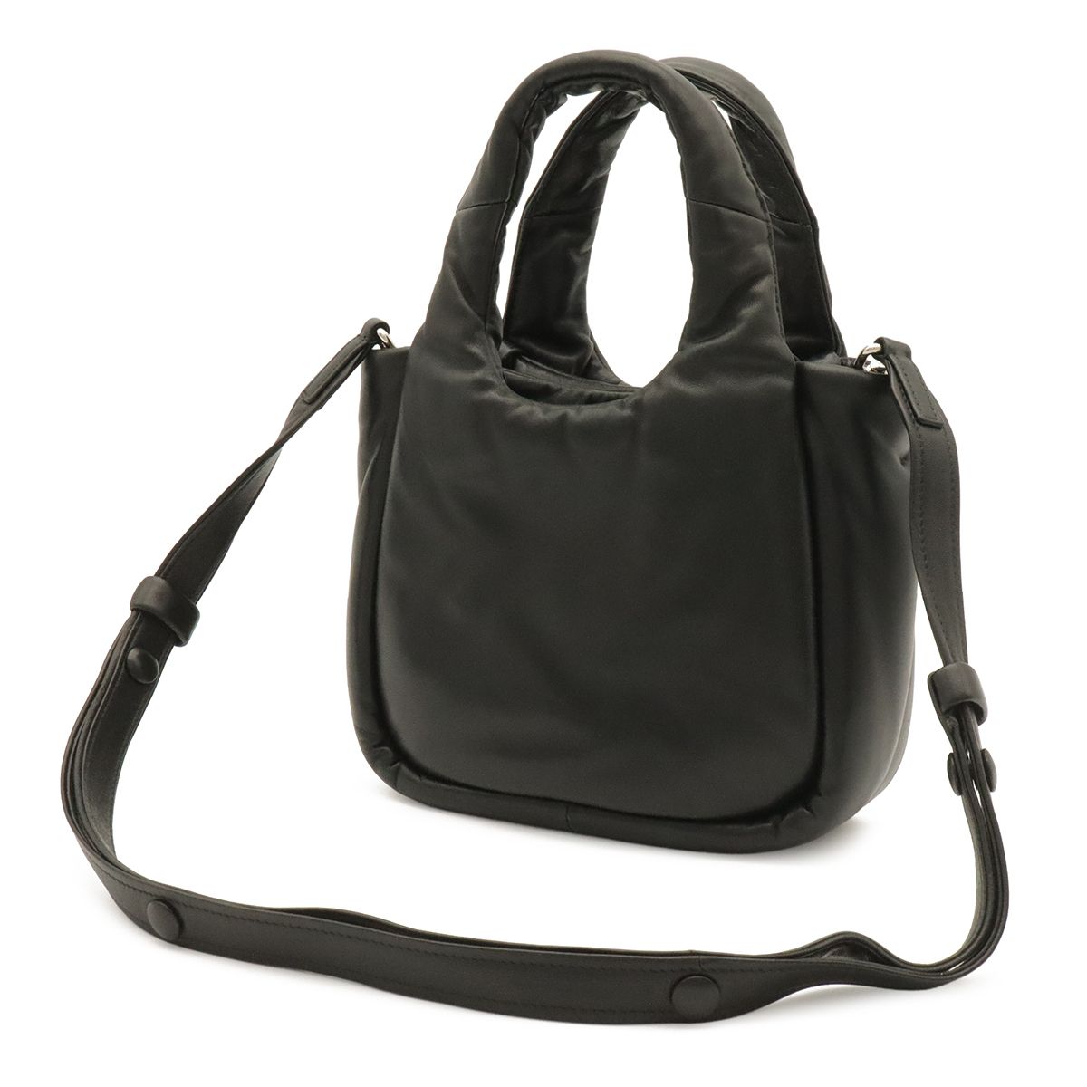 Prada Mini Bag 2-Way Crossbody Nappa Leather Nero Black Silver — view 2
