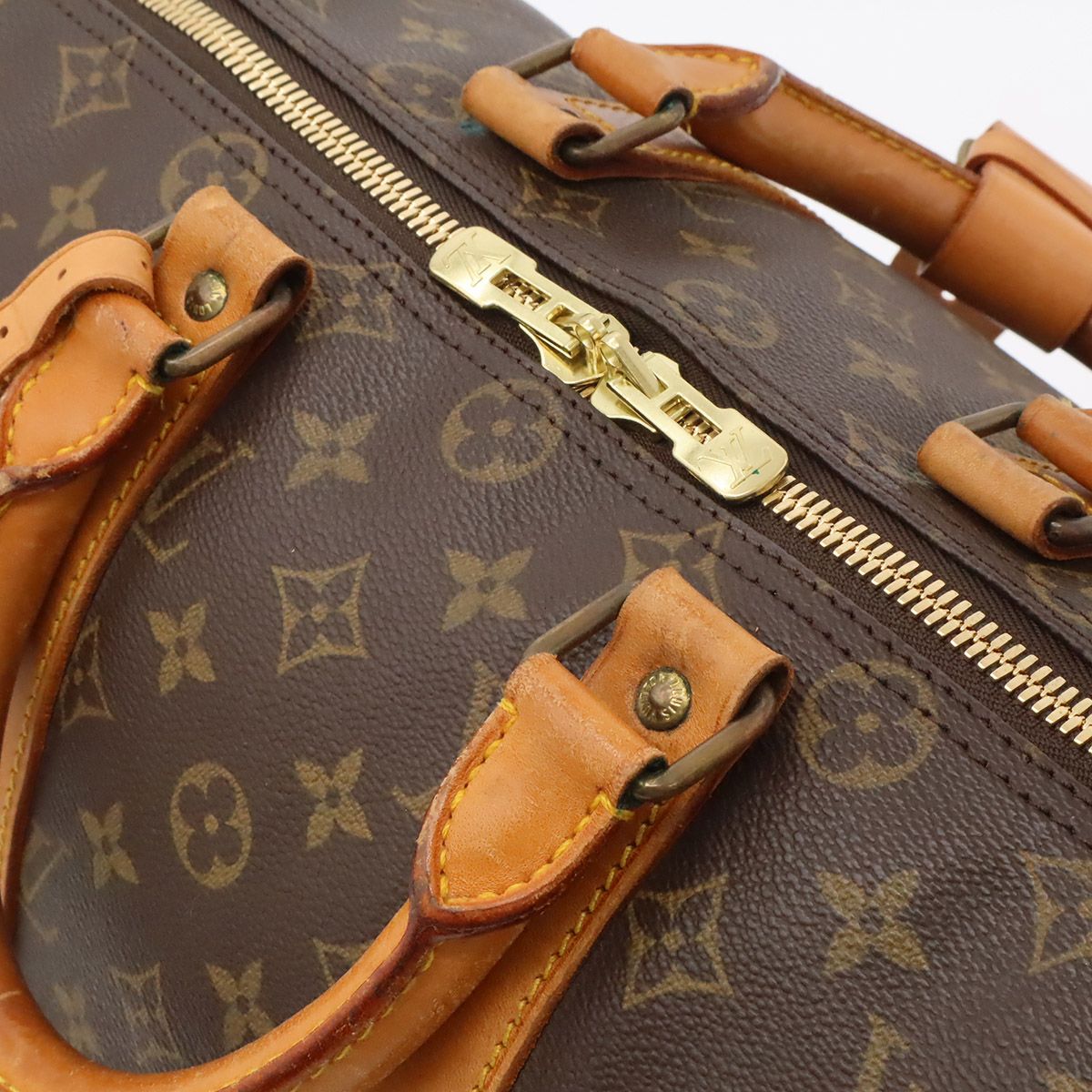 Louis Vuitton Monogram Keepall 45 Boston Bag Purse — view 5